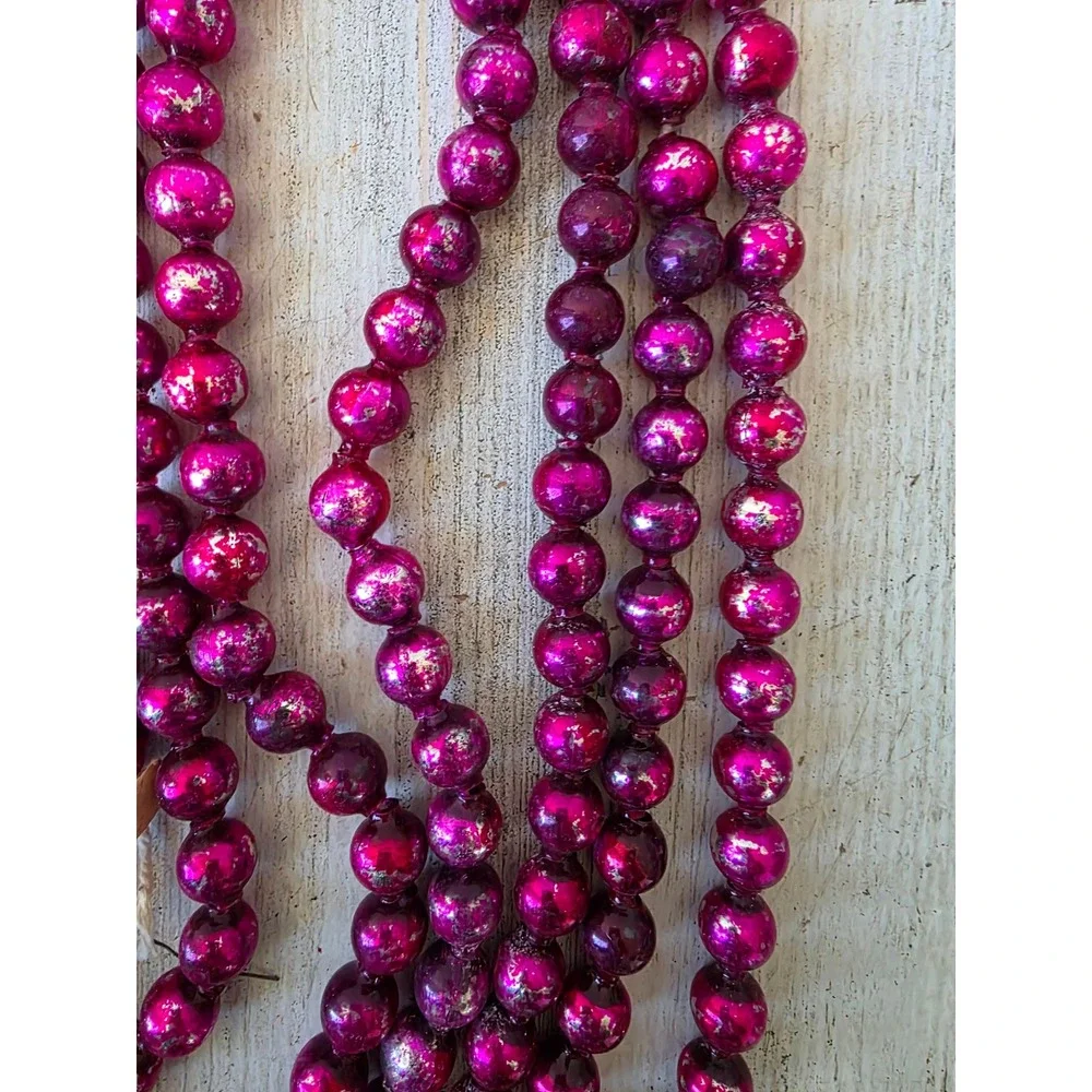 Antique purple mercury glass Garland 108